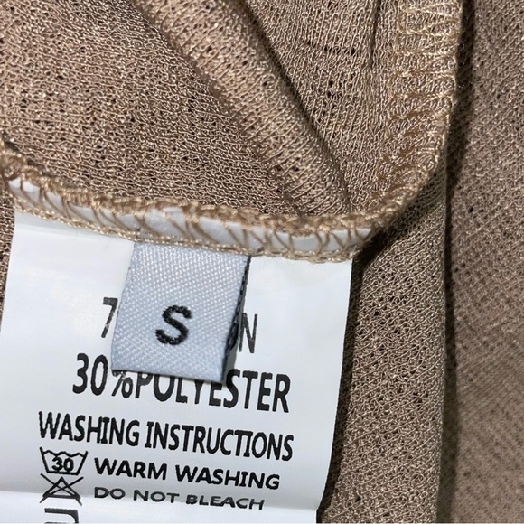 Elegant Tan Halter Cutout Dress- NWOT - Picture 5 of 5